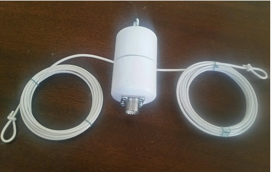 40 meter Half-wave Dipole Ham Radio Antenna with 1:1 choke
