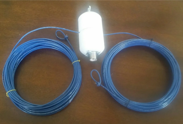 Ham Radio Dipole Antenna- OCF Off-center-fed 40 meter Half-Wave w/4:1 Balun 300w